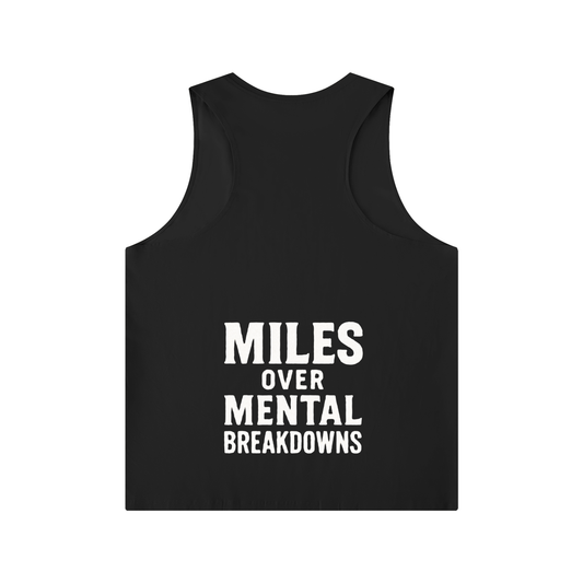 Men's Solid Color Crewneck Tank Top