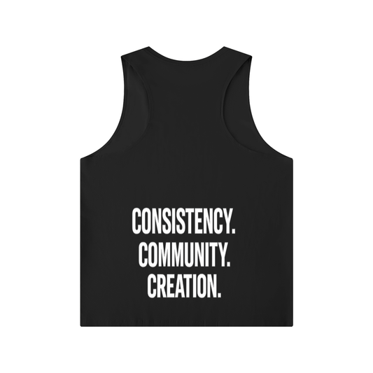 Men's Solid Color Crewneck Tank Top