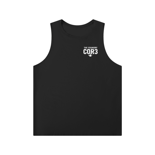 Men's Solid Color Crewneck Tank Top