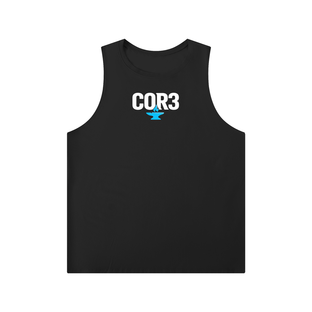Men's Solid Color Crewneck Tank Top