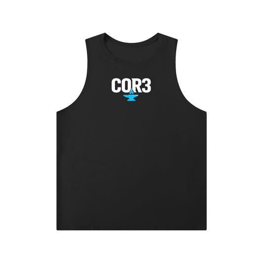 Men's Solid Color Crewneck Tank Top